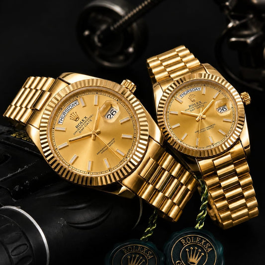 ROLEX COUPLE WATCH DAY DATE VERY DEMANDING NOW RELOADED ALLOVER IN OMAN || ROLEX COUPLE 15577995