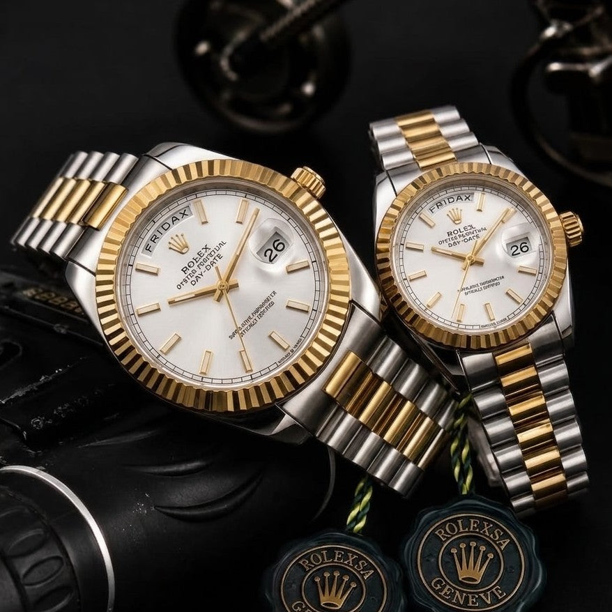 ROLEX COUPLE WATCH DAY DATE VERY DEMANDING NOW RELOADED ALLOVER IN OMAN || ROLEX COUPLE 15577993