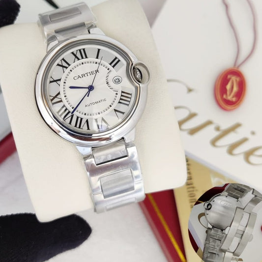 LUXURY CARTIER BALLON BEUE DE WITH FULL SS BODY  FULL AUTOMATIC COLOUR GURANTEED VERY PREMIUM WATCH  | CARTIER BALLON 15777933