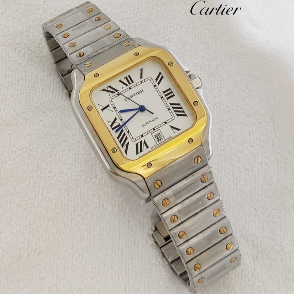 LUXURY CARTIER SANTOS AUTOMATIC FULL SS BODY NEW SHIPMENT VERY PREMIUM WATCH | CARTIER SANTOS 19997375