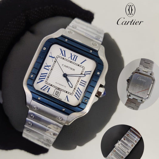 LUXURY CARTIER SANTOS AUTOMATIC FULL SS BODY NEW SHIPMENT VERY PREMIUM WATCH | CARTIER SANTOS 19997379