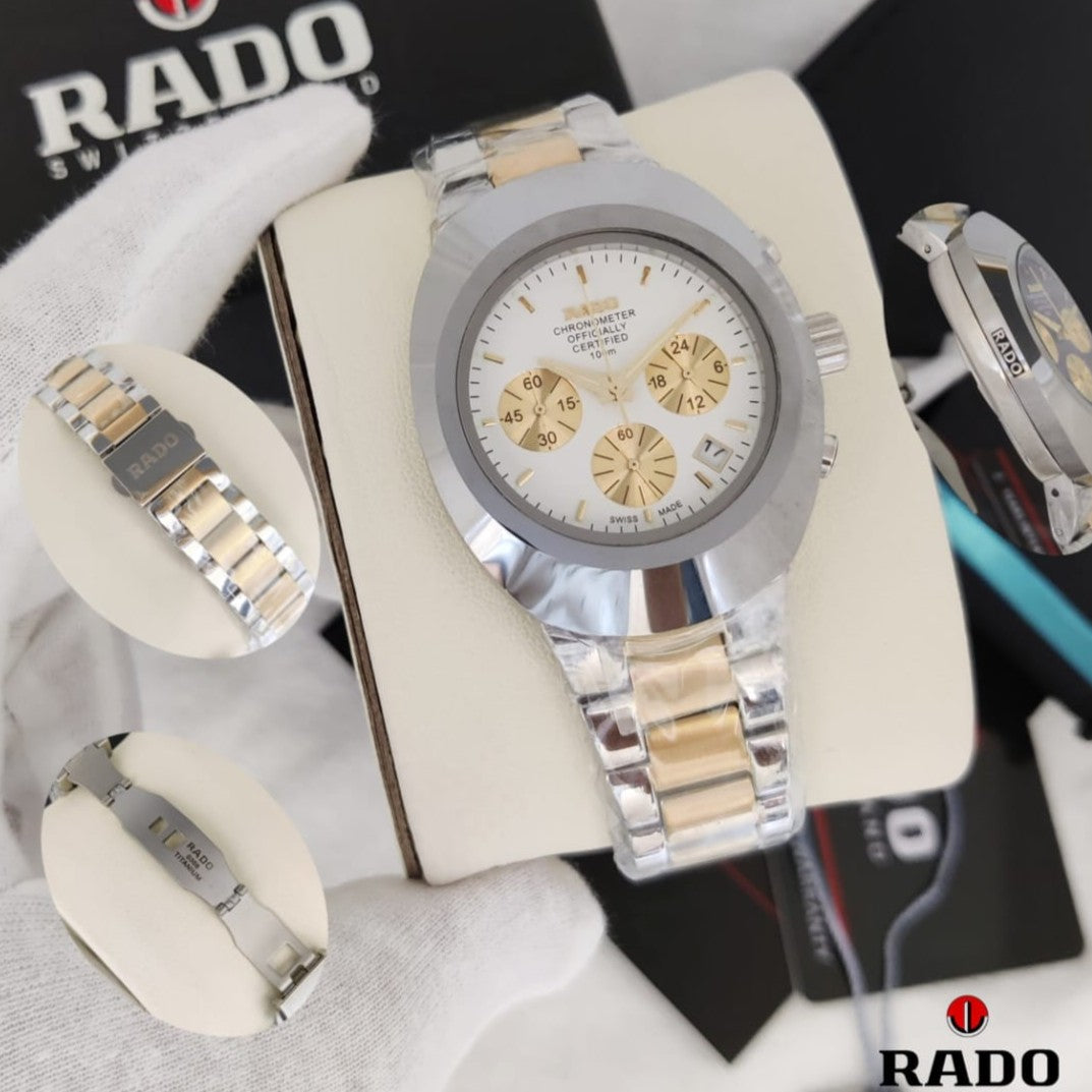 LUXURY RADO DIASTAR STAINLESS STEEL BODY COLOUR GUARANTEED HEAVY MACHINE TOP NOTCH BUILT SUPER WATCH | RADO DIASTAR CHRNO 1555779951