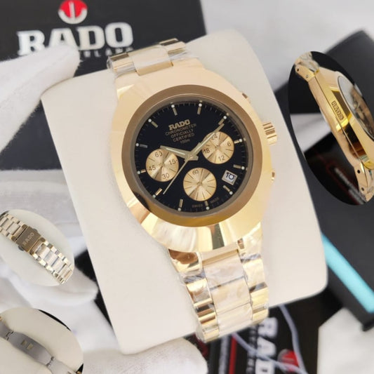 LUXURY RADO DIASTAR STAINLESS STEEL BODY COLOUR GUARANTEED HEAVY MACHINE TOP NOTCH BUILT SUPER WATCH | RADO DIASTAR CHRNO 155577997