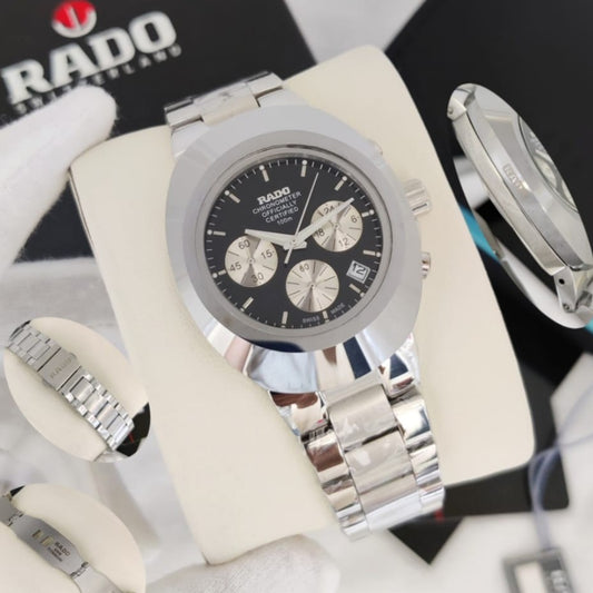 LUXURY RADO DIASTAR STAINLESS STEEL BODY COLOUR GUARANTEED HEAVY MACHINE TOP NOTCH BUILT SUPER WATCH | RADO DIASTAR CHRNO 155577993