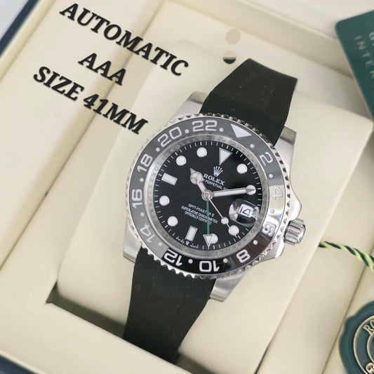 LUXURY ROLEX GMT FULL AUTOMATIC WITH RUBBER STRAP AAA GRADE NOW ALLOVER IN OMAN | ROLEX GMT AUTO 1333957993