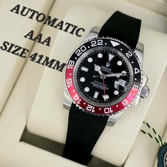 LUXURY ROLEX GMT FULL AUTOMATIC WITH RUBBER STRAP AAA GRADE NOW ALLOVER IN OMAN | ROLEX GMT AUTO 1333957991