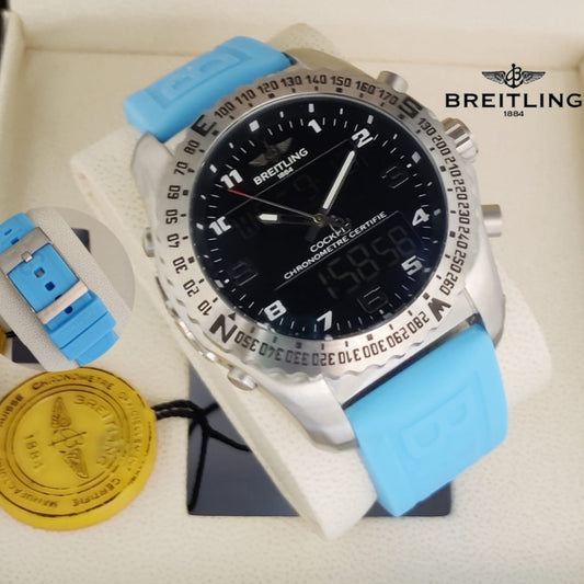 BREITLING COCKPIT CHRNOGRAPH VERY HIGH VOLTAGE DEMANDING TRANDING WATCH NOW ALLOVER IN OMAN| BREITLING CP CM 1777959951