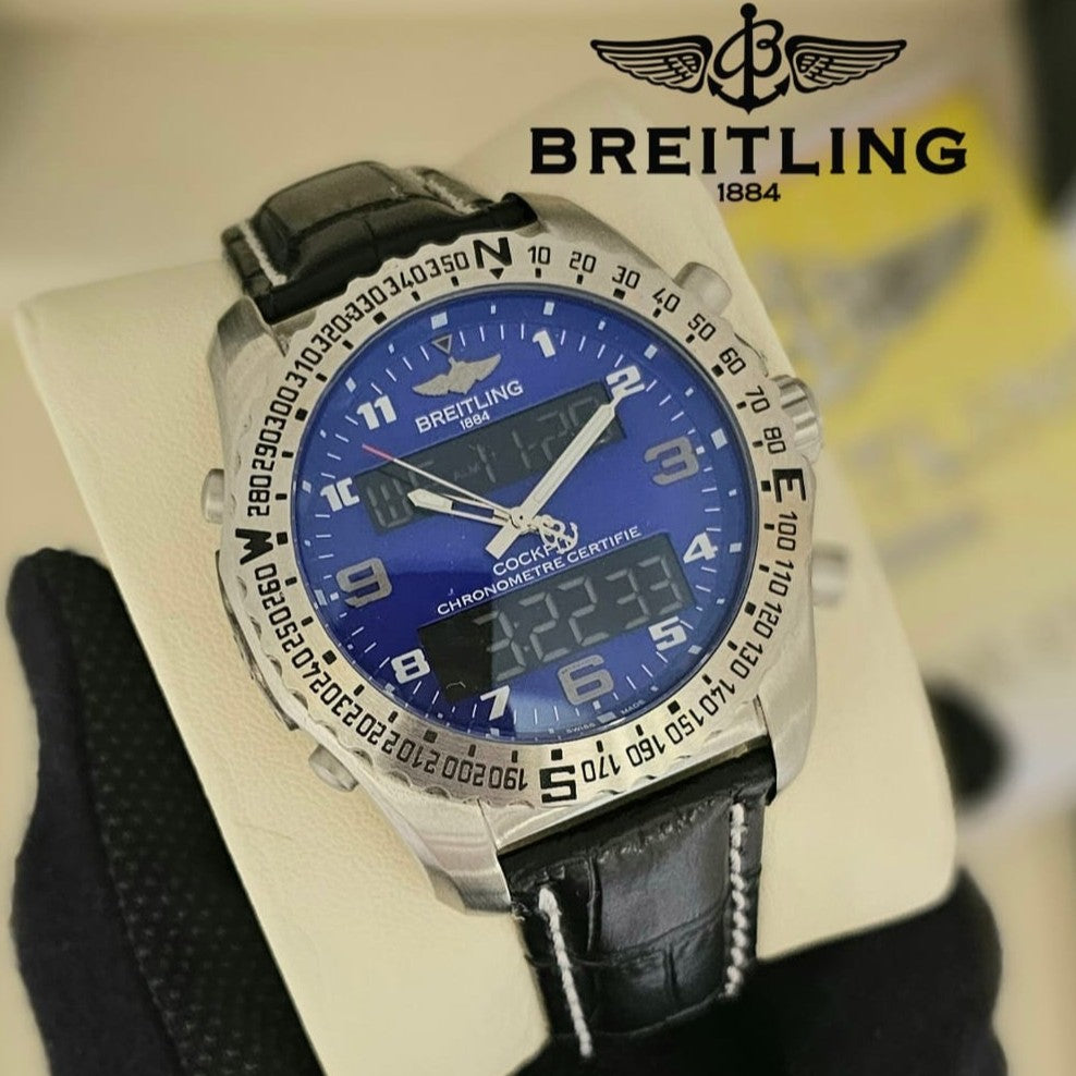 BREITLING COCKPIT CHRNOGRAPH VERY HIGH VOLTAGE DEMANDING TRANDING WATCH NOW ALLOVER IN OMAN| BREITLING CP CM 1777959995
