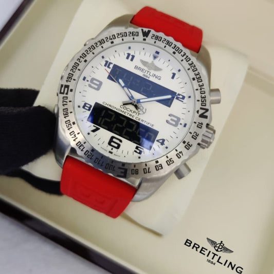 BREITLING COCKPIT CHRNOGRAPH VERY HIGH VOLTAGE DEMANDING TRANDING WATCH NOW ALLOVER IN OMAN| BREITLING CP CM 1777959993