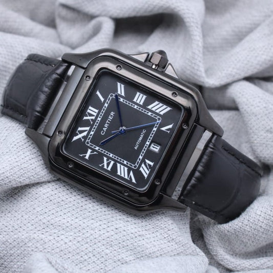 CARTIER MENS WATCH WITH LEATHER STRAP STYLISH LOOK | CARTIER 4431
