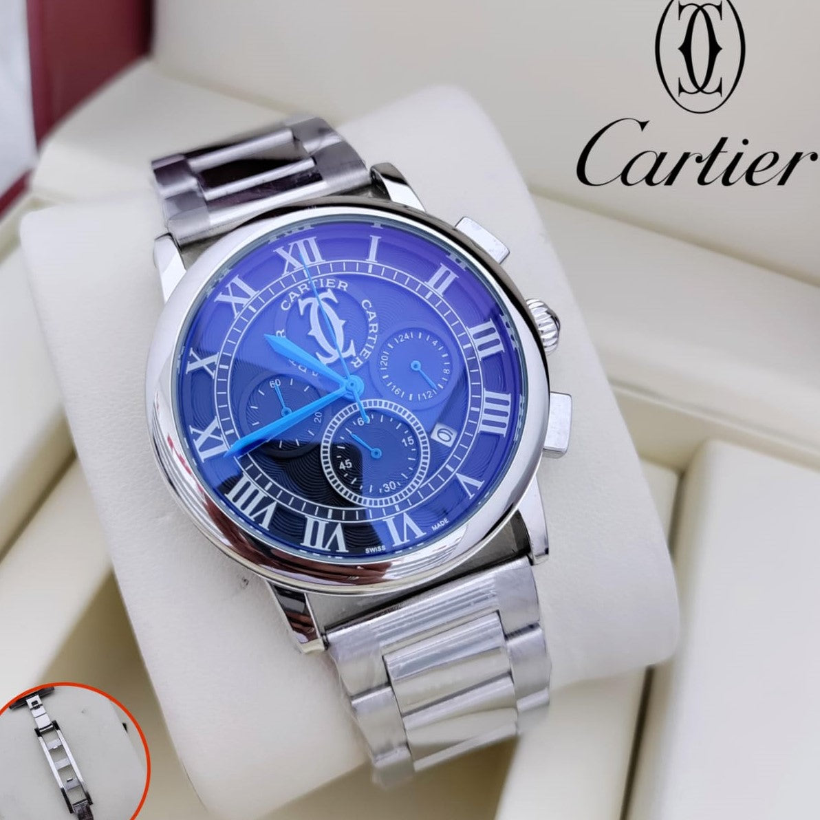 LUXURY CARTIER WATCH WITH CHRNOGRAPH VERY STYLISH VALUE FOR MONEY| CARTIER C 64492