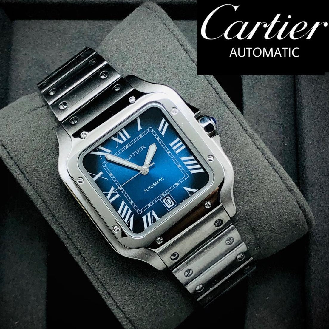 LUXURY CARTIER WATCH WITH AUTOMATIC VERY STYLISH | CARTIER AUTOMATIC 133793