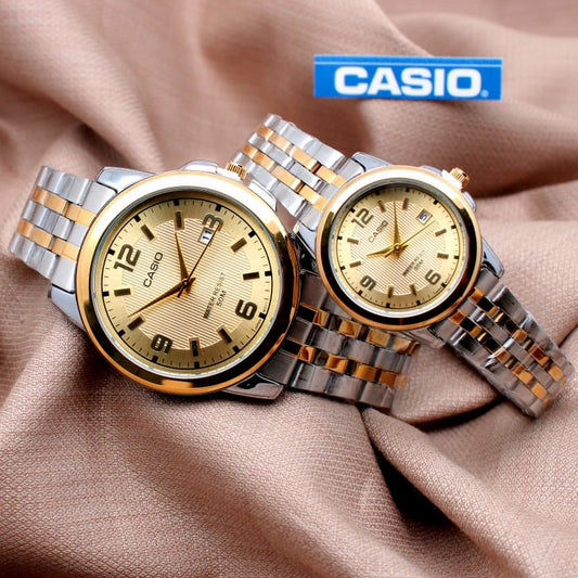 PREMIUM QUALITY CASIO COUPLE WATCH WITH OFFER PRICE | CASIO COUPLE 04