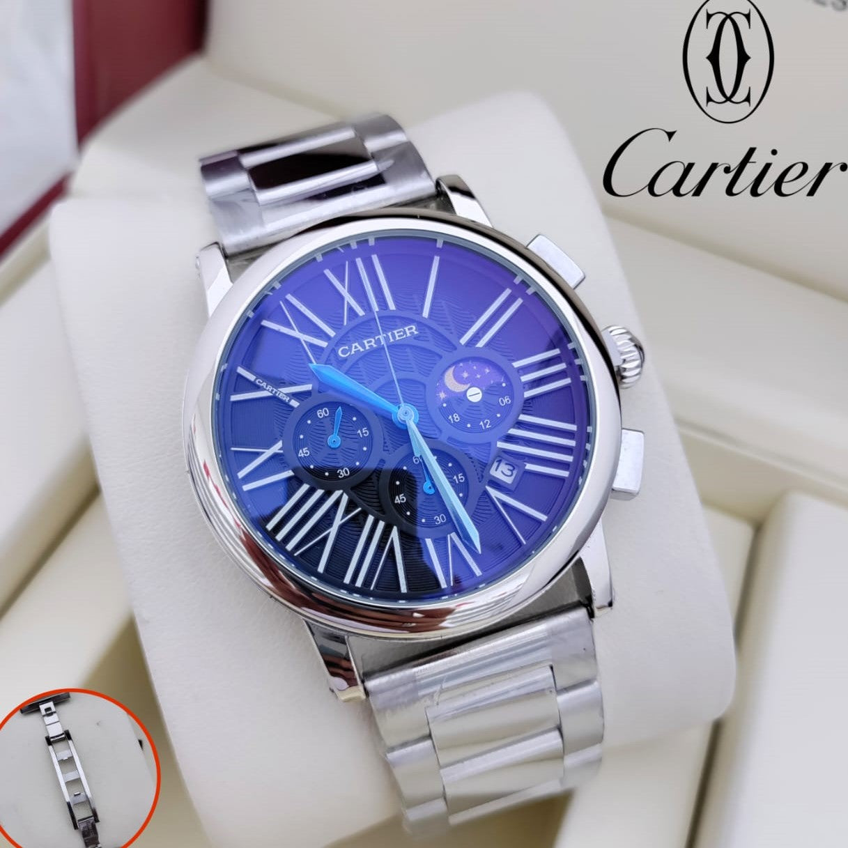 LUXURY CARTIER WATCH WITH CHRNOGRAPH VERY STYLISH VALUE FOR MONEY| CARTIER C 64495