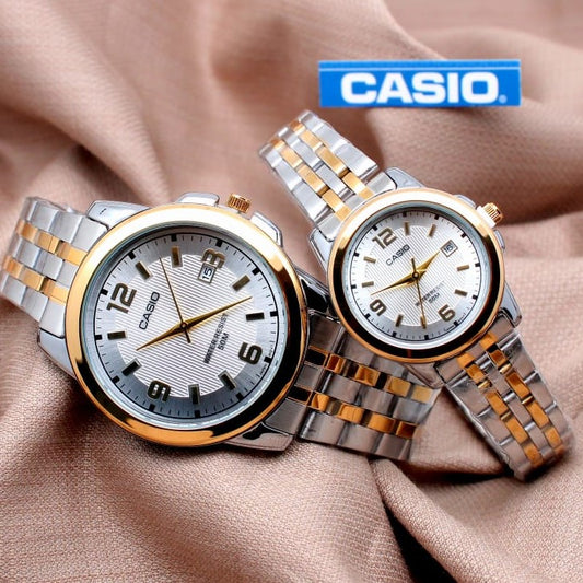PREMIUM QUALITY CASIO COUPLE WATCH WITH OFFER PRICE | CASIO COUPLE 05