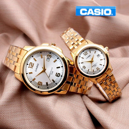 PREMIUM QUALITY CASIO COUPLE WATCH WITH OFFER PRICE | CASIO COUPLE 06