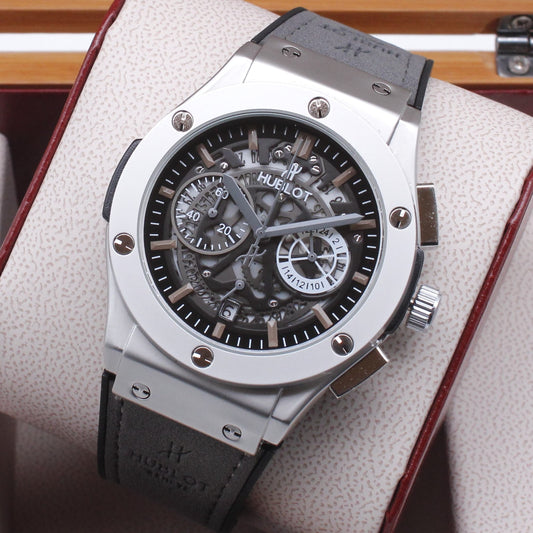 HUBLOT THE PREMIUM QUALITY WATCH JUST ARRIVED WITH 1 YEAR SERVICE WARRANTY| HUBLOT MEN 998533