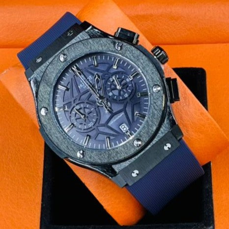 HUBLOT CHRNOGRAPH WATCH VERY EXCLUSIVE BUILT QUALITY WITH 2 YEARS WARRANTY| HUBLOT 57553344