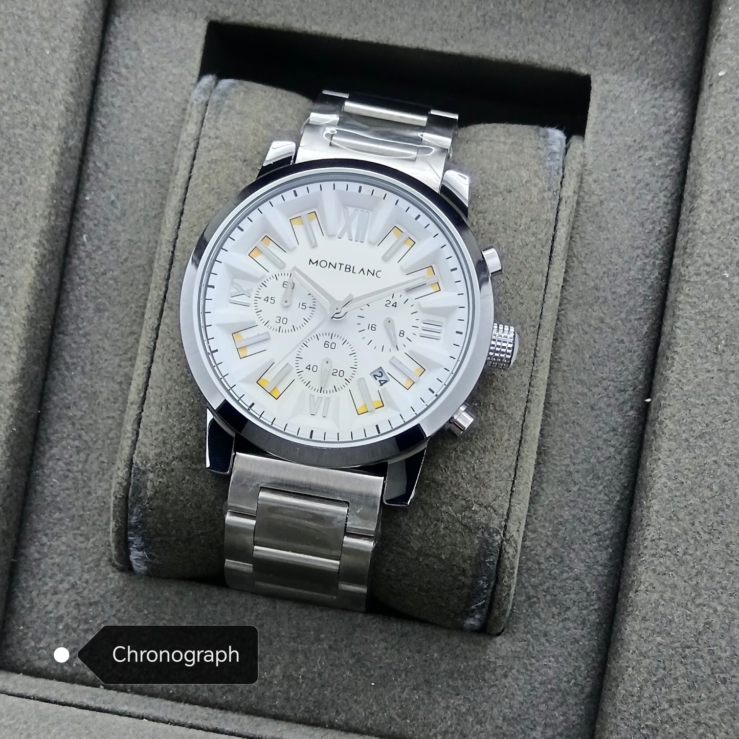 Stylish Premium Quality  CHRONOGRAPH  Active Mont B Watch | Mont B Watch 1025