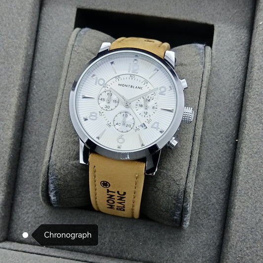 Stylish Premium Quality  CHRONOGRAPH  Active Mont B Watch | Mont B Watch 1030