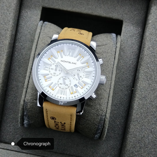 Stylish Premium Quality  CHRONOGRAPH  Active Mont B Watch | Mont B Watch 1031