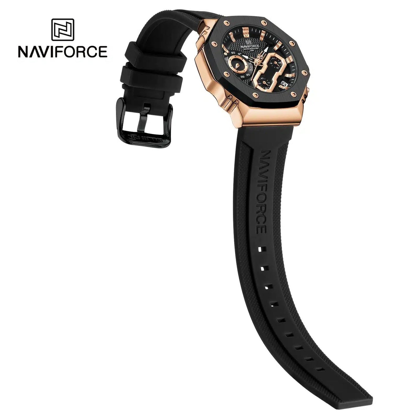 ORIGINAL NAVIFORCE WATCH WITH EXCELLENT STRAP WITH CHRNOGRAPH| NAVIFORCE 756651