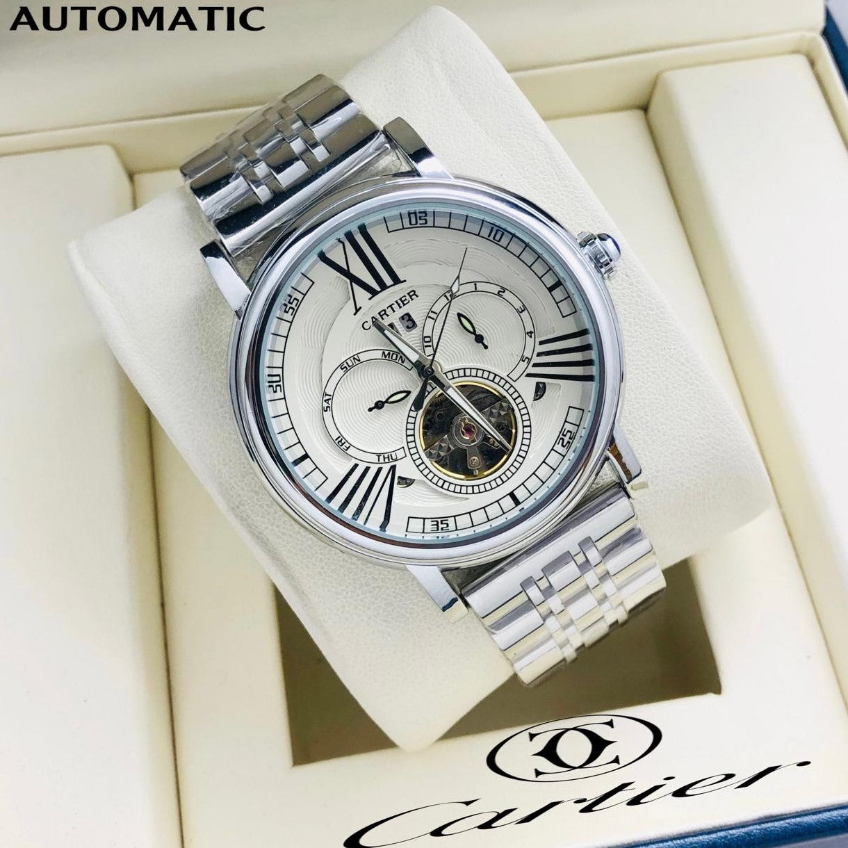 LUXURY CARTIER MENS WATCH FULL AUTOMATIC VERY EXCLUSIVE| CARTIER MECHANICAL 757511