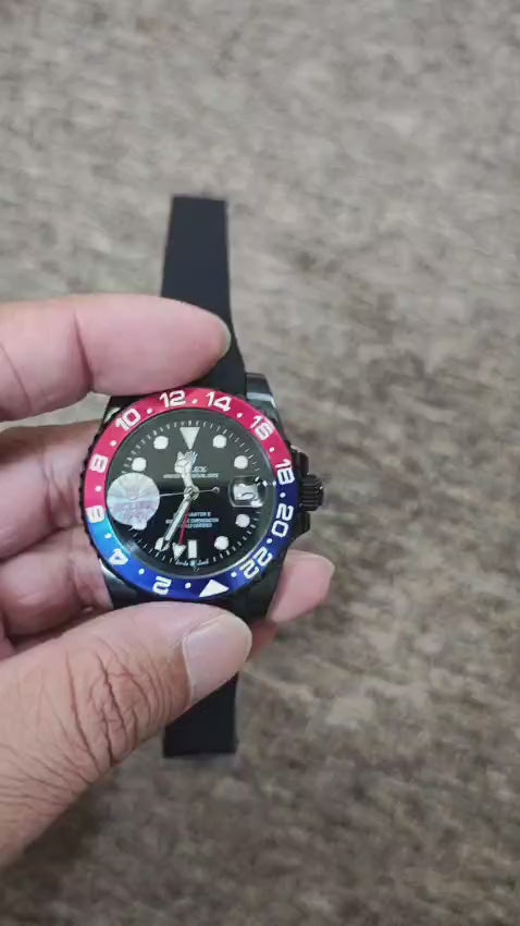 LUXURY ROLEX GMT FULL AUTOMATIC WITH RUBBER STRAP AAA GRADE NOW ALLOVER IN OMAN | ROLEX GMT AUTO 1333957997