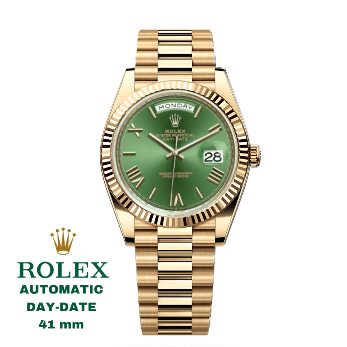 LUXURY ROLEX PERPETUAL DAY DATE HIGH GRADE 5 YEARS WARRANTY WITH ORIGI ...