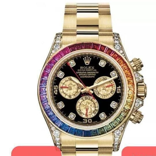 LUXURY ROLEX RAINBOW MASTER STEEL  EXCLUSIVE ROYAL WATCH  WITH ORIGINAL ROLEX  BOX|ROLEX RAINBOW    MASTER 17779591