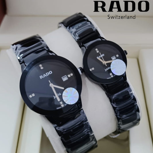 RADO COUPLE WATCH JUBILE BEST QUALITY WITH COLOUR GUARANTEE ALLOVER IN OMAN | RADO COUPLE 131391