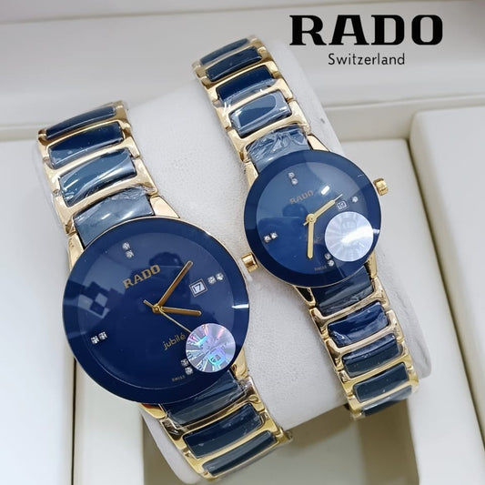 RADO COUPLE WATCH JUBILE BEST QUALITY WITH COLOUR GUARANTEE ALLOVER IN OMAN | RADO COUPLE 131392