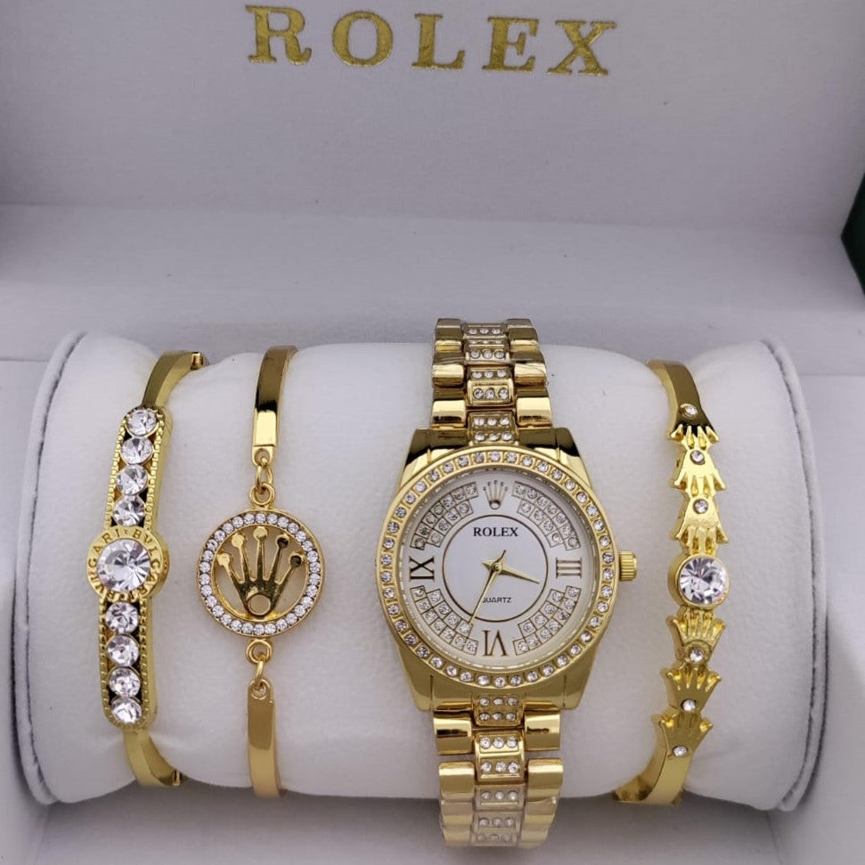 ROLEX LADIES WATCH WITH COMBO BRACELET FOR WOMAN | ROLEX CB 002