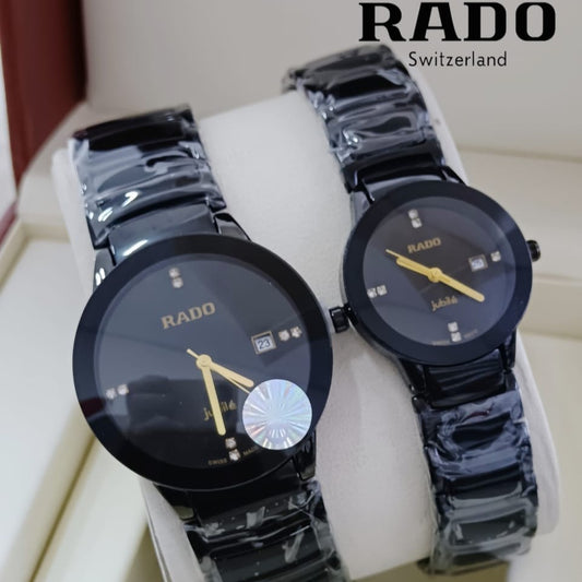 RADO COUPLE WATCH JUBILE BEST QUALITY WITH COLOUR GUARANTEE ALLOVER IN OMAN | RADO COUPLE 131393