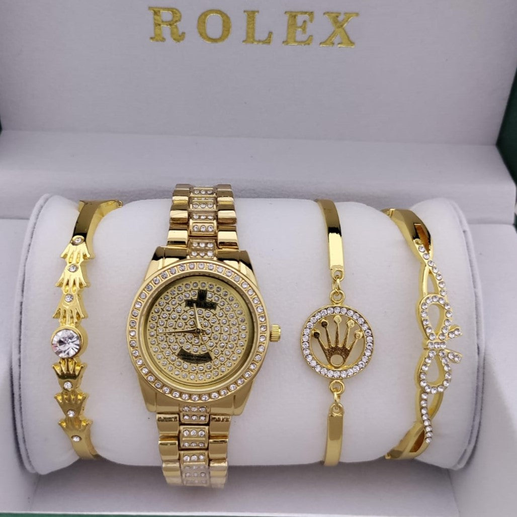 ROLEX LADIES WATCH WITH COMBO BRACELET FOR WOMAN | ROLEX CB 003