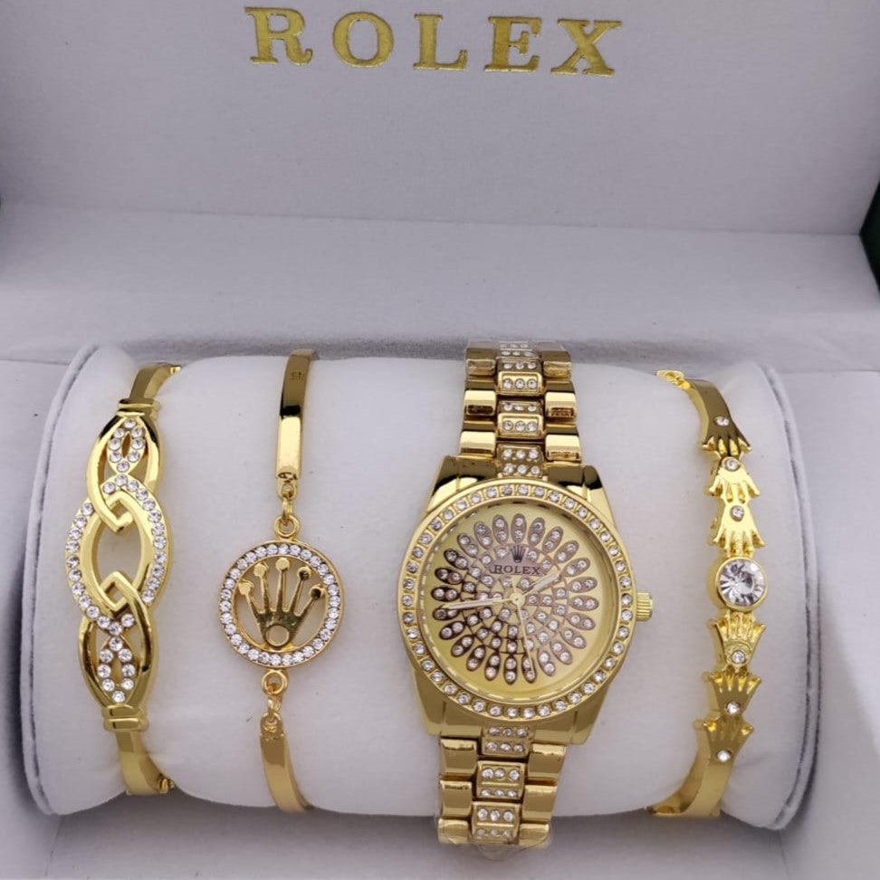 ROLEX LADIES WATCH WITH COMBO BRACELET FOR WOMAN | ROLEX CB 004