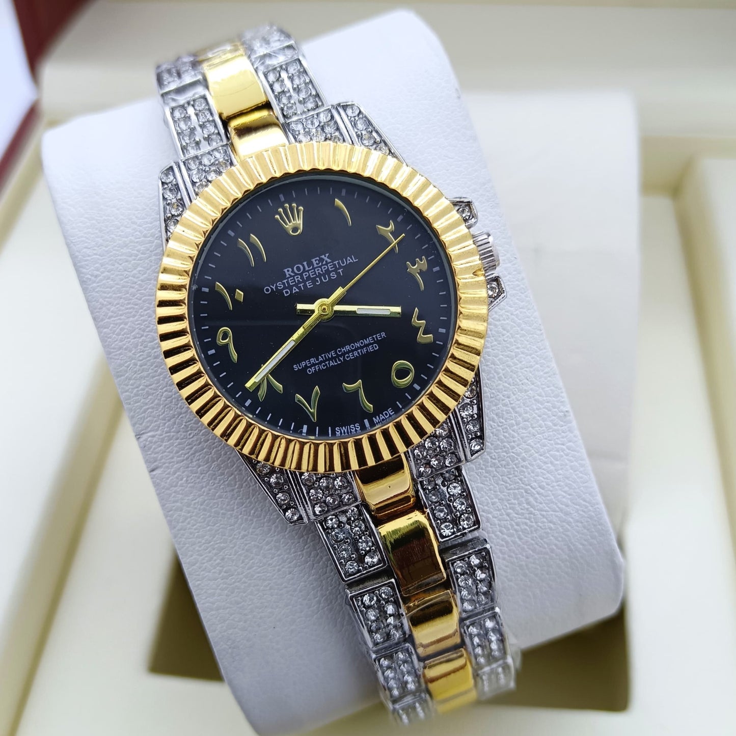 ROLEX WATCH FOR LADIES WITH VERY HIGH QUALITY WITH STONE | ROLEX QUEEN 324