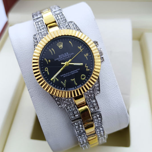 ROLEX WATCH FOR LADIES WITH VERY HIGH QUALITY WITH STONE | ROLEX QUEEN 324