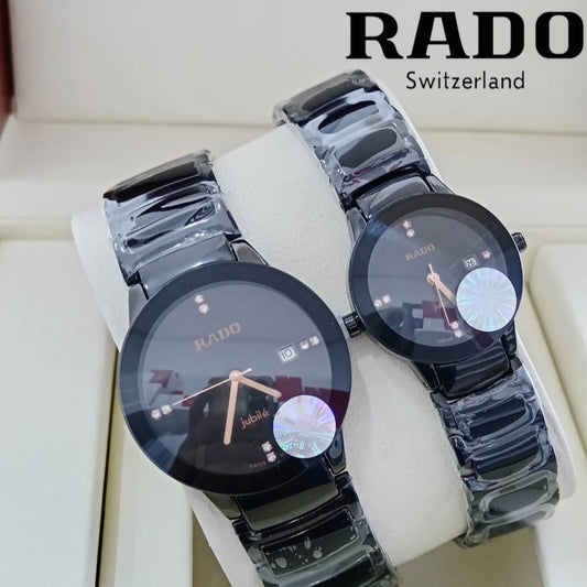 RADO COUPLE WATCH JUBILE BEST QUALITY WITH COLOUR GUARANTEE ALLOVER IN OMAN | RADO COUPLE 131395