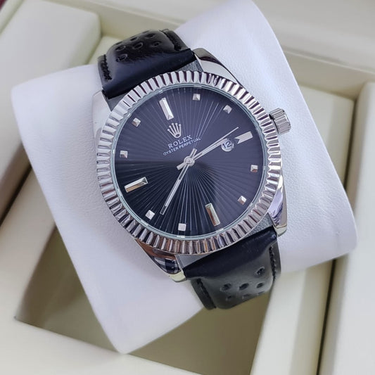 ROLEX OYESTER LEATER STRAP AAA GRADE 1 YEAR SERVICE WARRANTY| ROLEX 155785