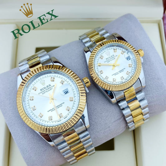 ROLEX COUPLE WATCH WITH HIGH QUALITY | ROLEX couple watch 7010