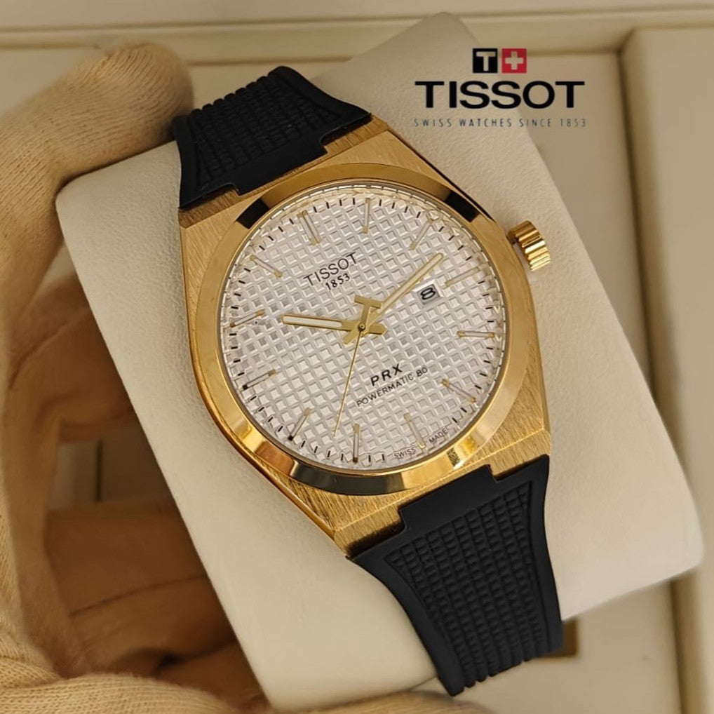 POPULAR TISSOT PRX RUBBER STRAP NEW SHIPMENT NOW AVAILABLE ALLOVER IN OMAN | TISSOT PRX 1313779910