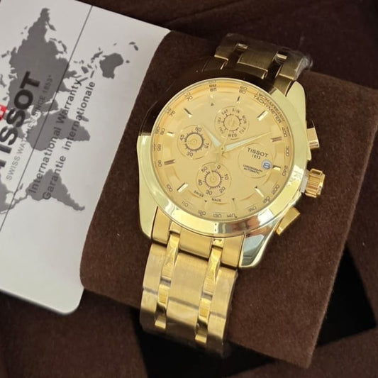 TISSOT CHRNOGRAPH STAINLESS STEEL COLOUR GUARANTEED VERY HIGH PERFORMANCE NOW ALLOVER IN OMAN | TISSOT CHRNO 133397971