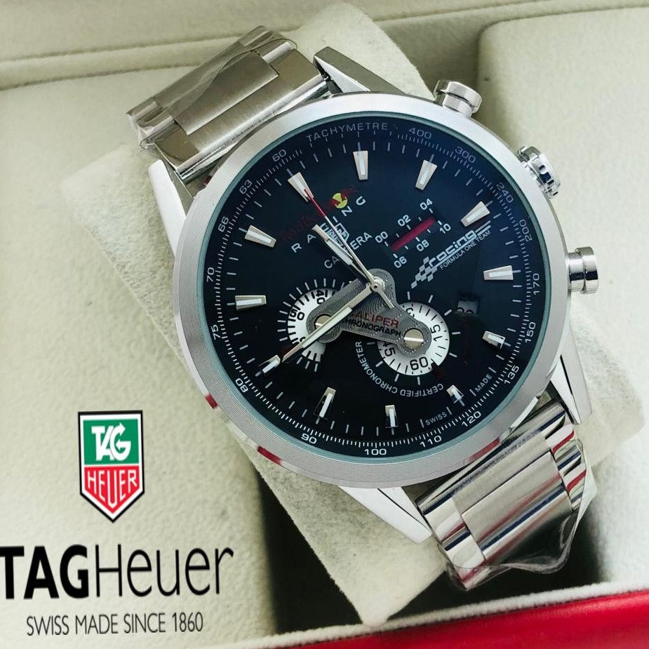 EXCLUSIVE TAG-HEUER CHRONOGRAPH STYLISH WATCH | TAG-HEUER MAN 002