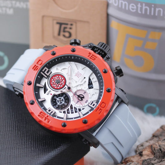 Chronograph function watches, water resistance 30 m with a unique design and excellent quality plus 2years world wide guarantee| T5 CHRNO 57566