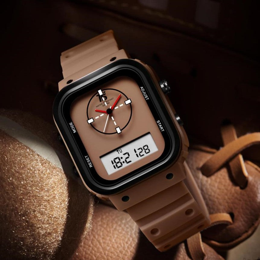 DUAL TIME STOP WATCH WITH RUBBER STRAP VERY HIGH QUALITY 3 YEARS WARRENTY|  T5 DUAL 32442