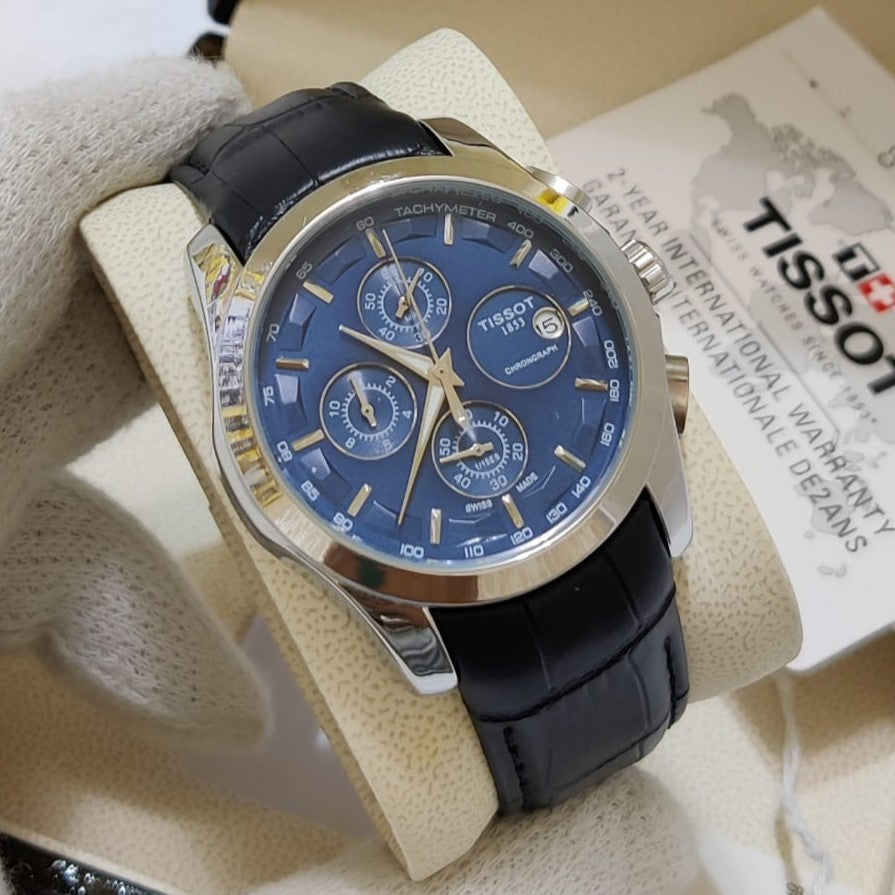 TST WATCH FULL CHRNOGRAPH NEW SHIPMENT ORGINIAL LEATHER BUCKLE CLASP LOCK AUTHENTIC PRODUCT NOW ALLOVER IN OMAN | TST CHRNO 1155534