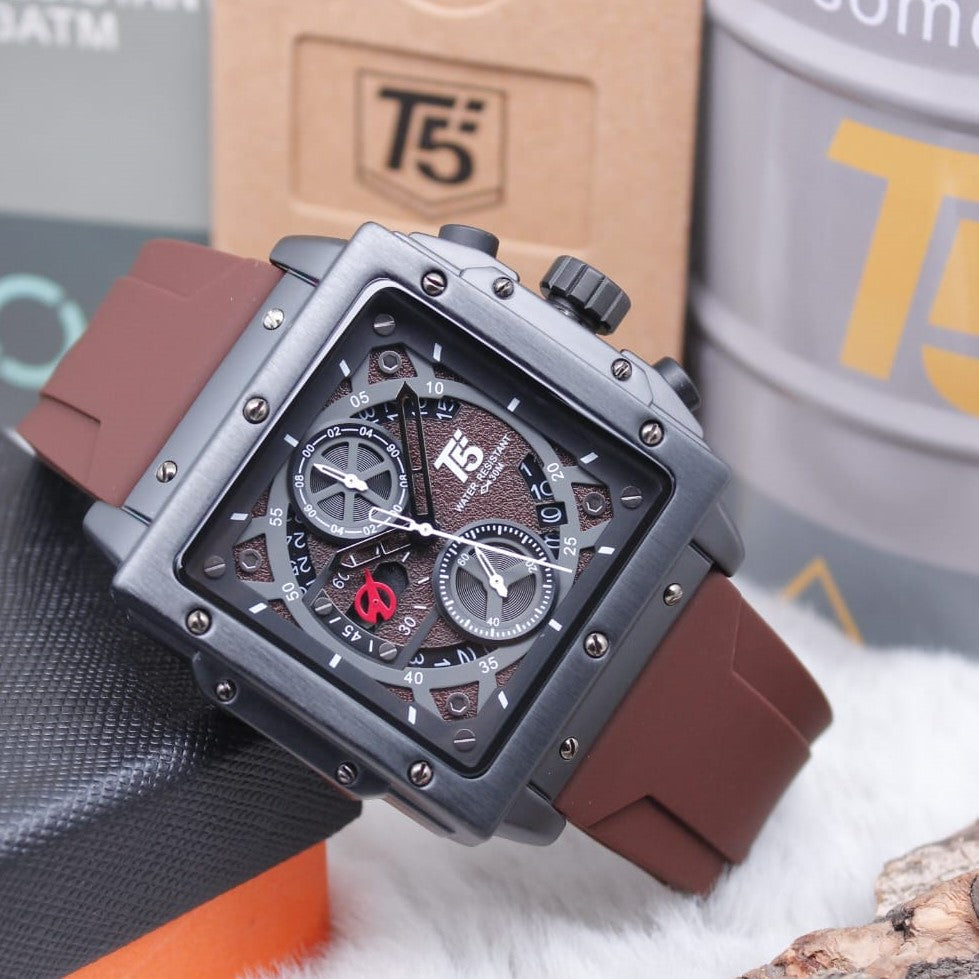 Chronograph function watches, water resistance 30 m with a unique design and excellent quality plus 2years world wide guarantee| T5 CHRNO 57563