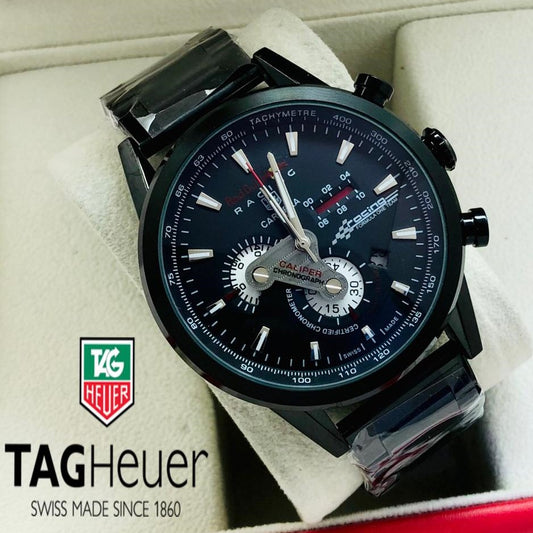 EXCLUSIVE TAG-HEUER CHRONOGRAPH STYLISH WATCH | TAG-HEUER MAN 005