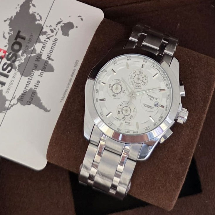 TISSOT CHRNOGRAPH STAINLESS STEEL COLOUR GUARANTEED VERY HIGH PERFORMANCE NOW ALLOVER IN OMAN | TISSOT CHRNO 133397978